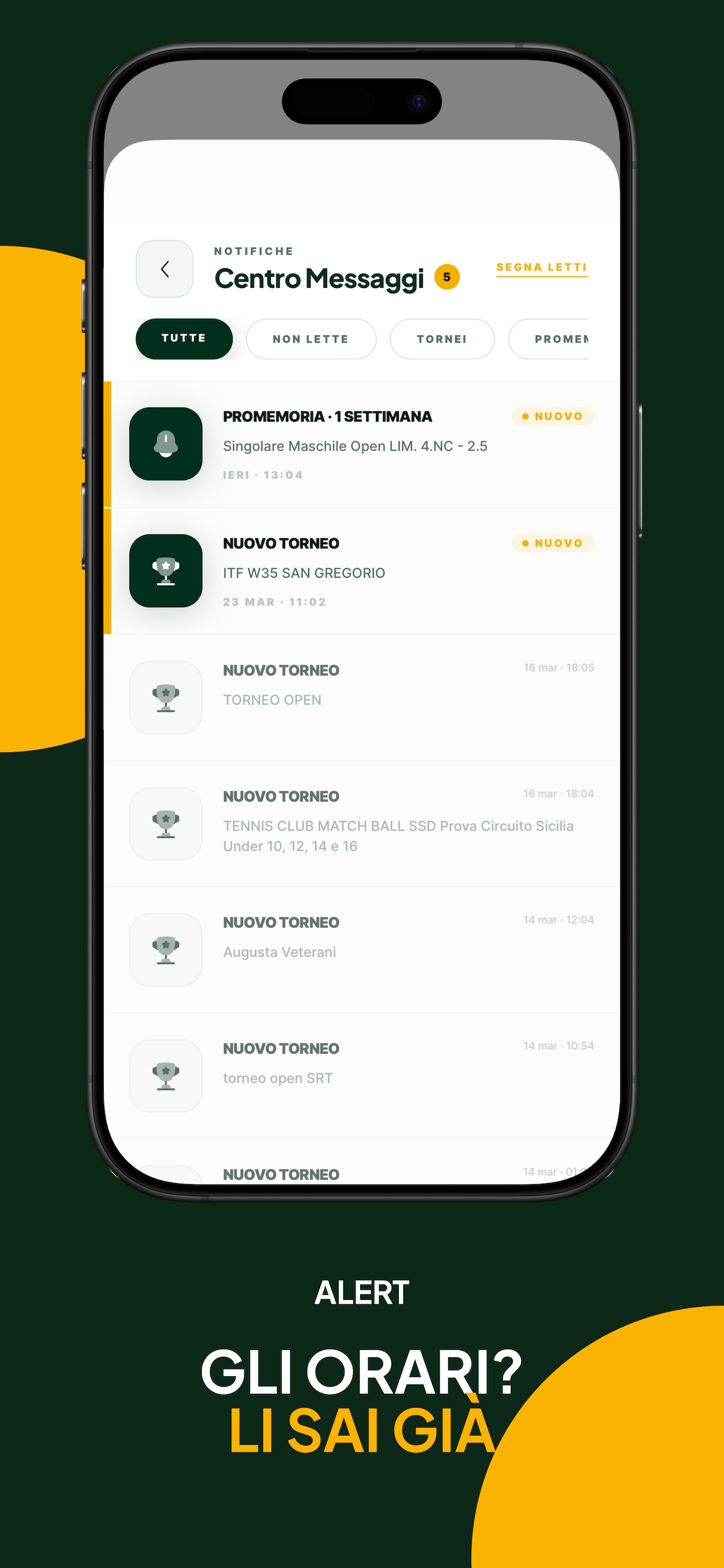 TennisAlert - Tornei FITP