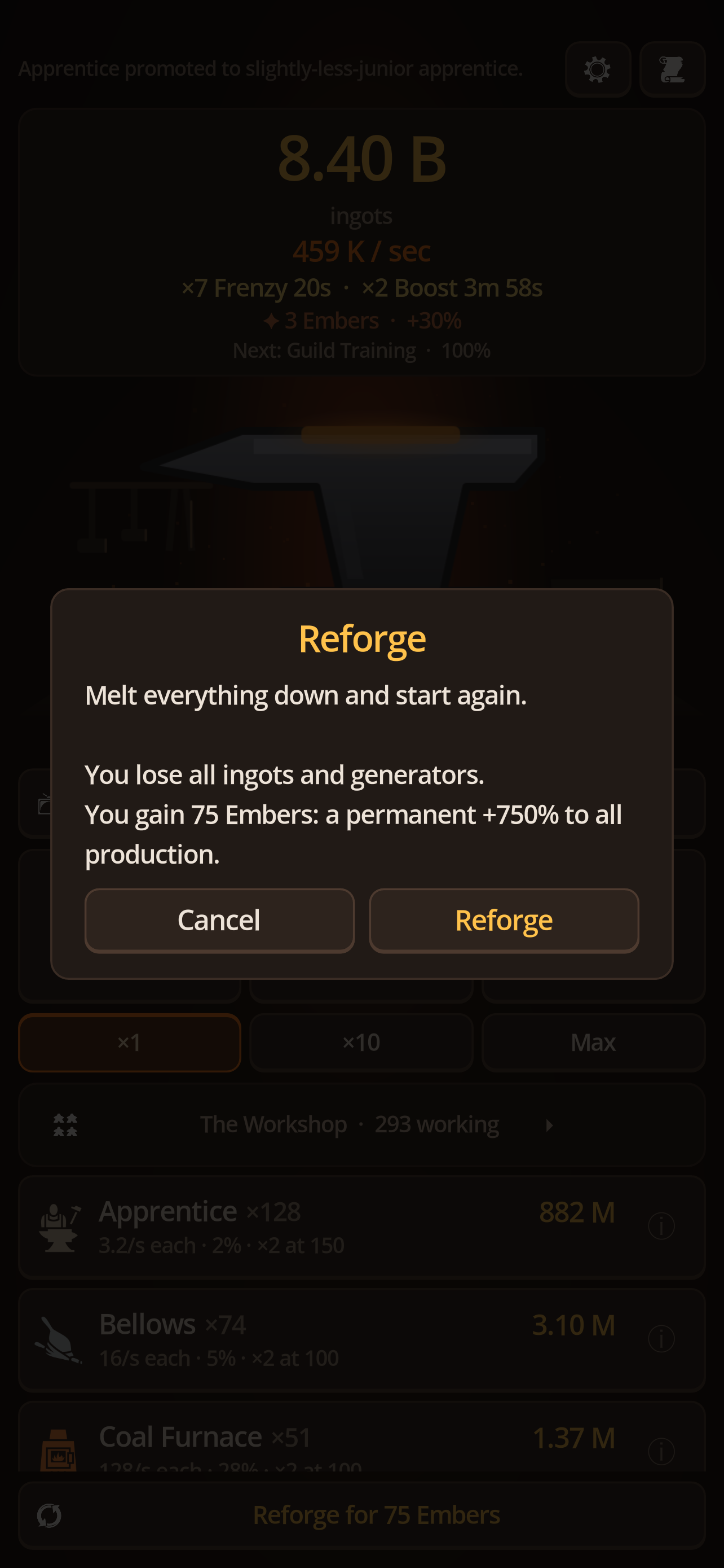 Idle Forge screenshot 4
