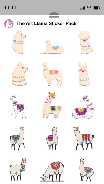 The Art Llama Stickers Pack