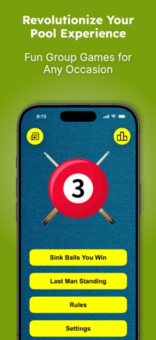 Kelly Pool: Fun Group Games iPhone screenshot