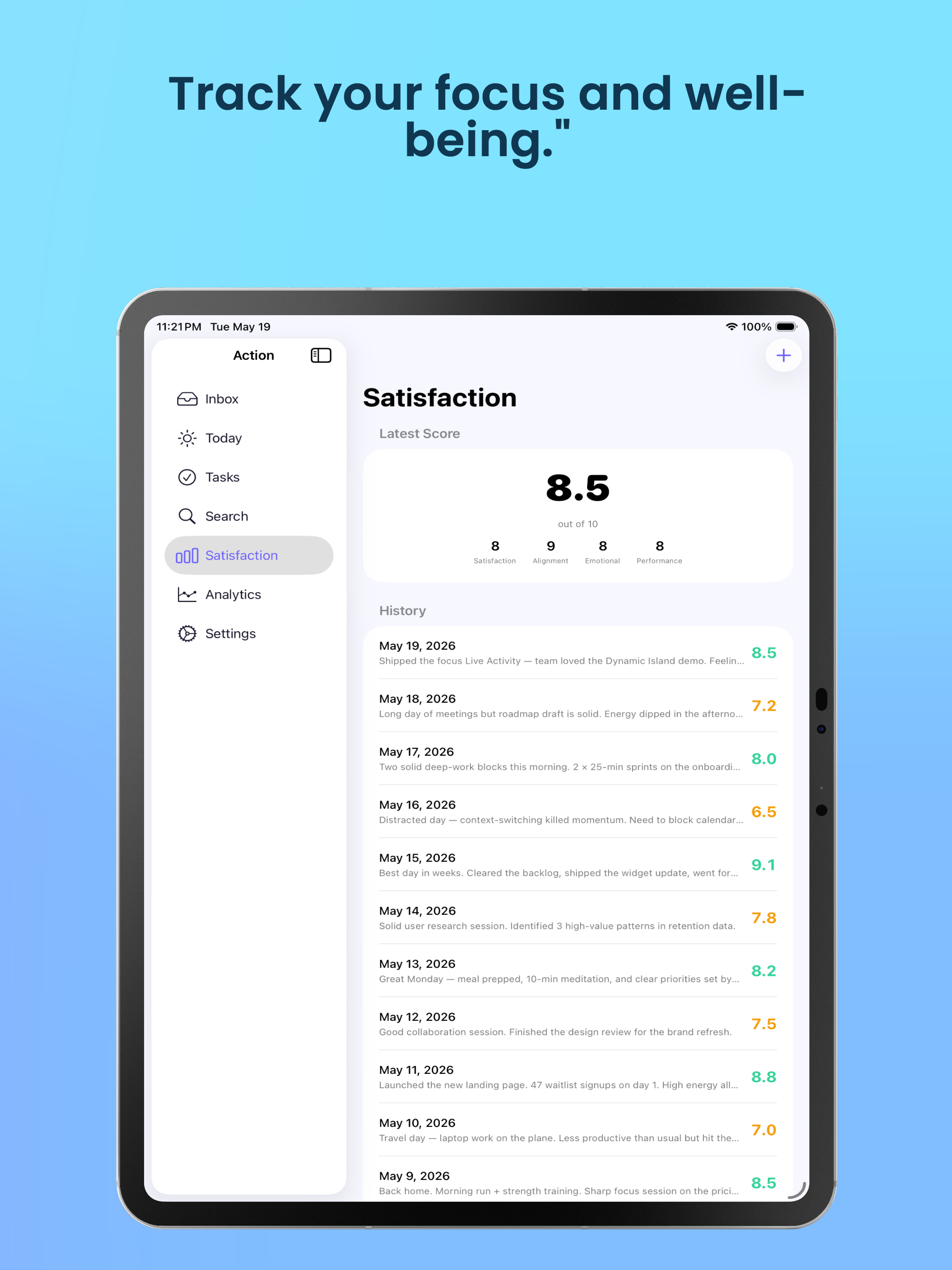 Action: Personal Task Manager screenshot 10