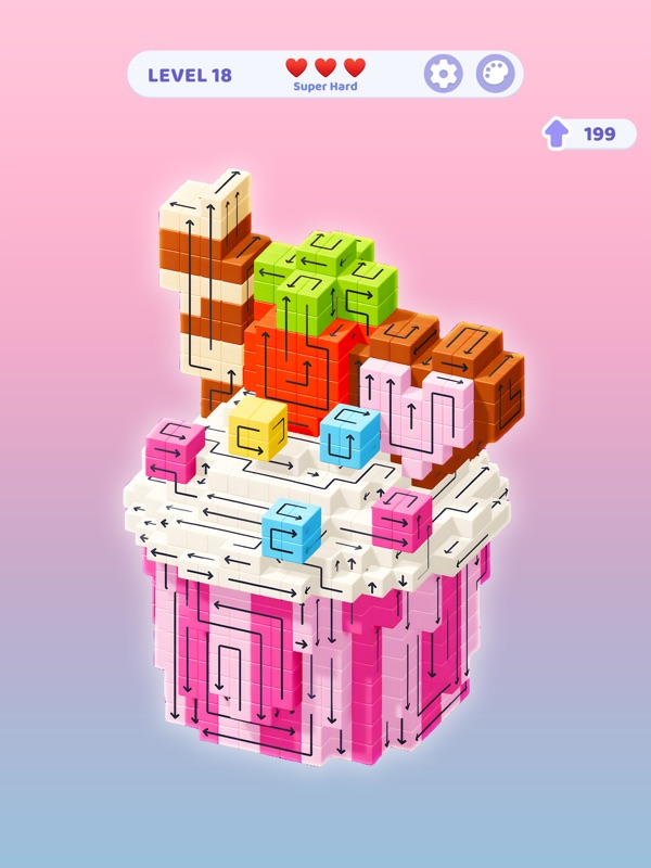 Arrow Block 3D - Tap Maze Game screenshot 8