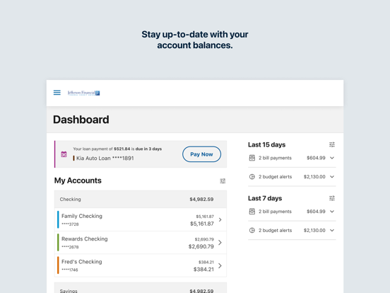 Screenshot #5 pour Jefferson Financial CU Mobile