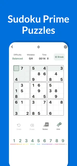 Sudoku Prime Puzzles screenshot 2
