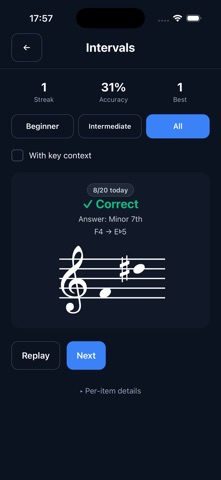 Modalissimo Ear Training iPhone screenshot
