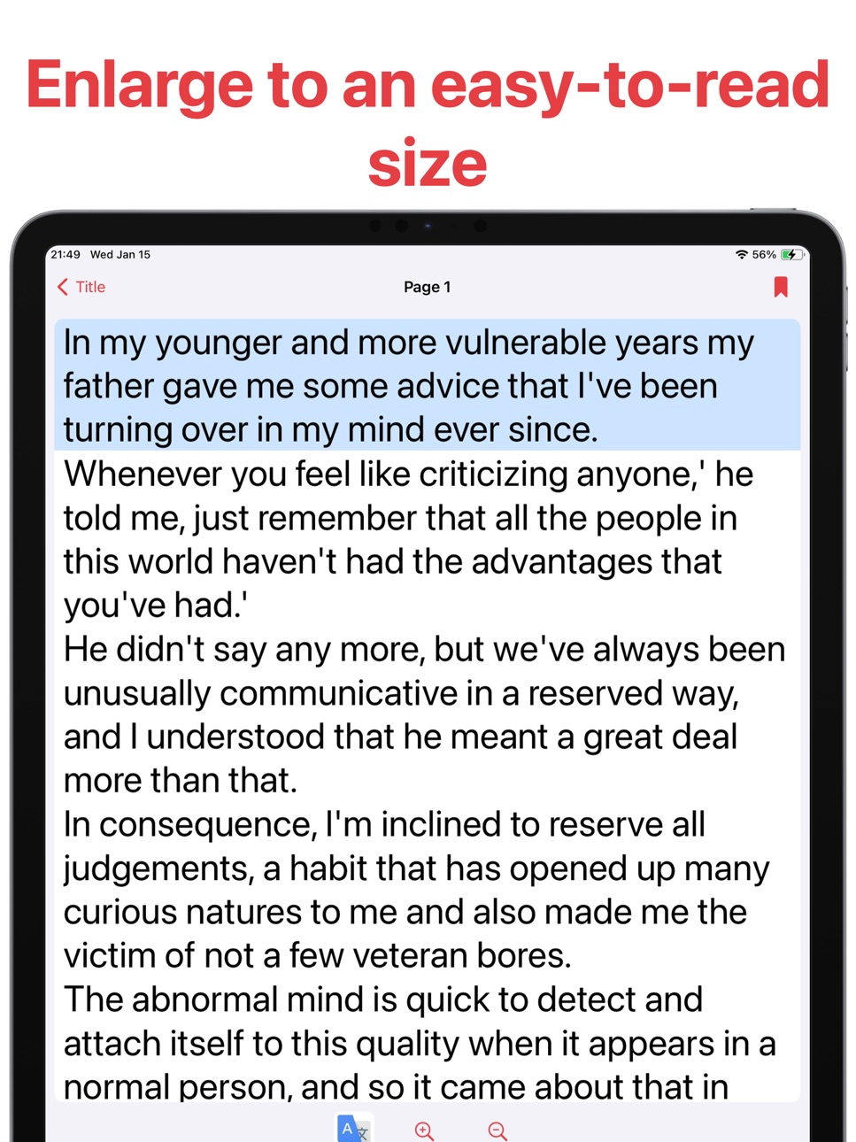 iPad screenshot