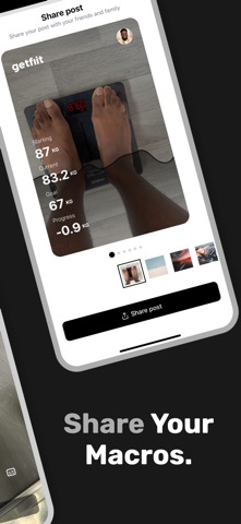 Calorie Counter - Getfiit iPhone screenshot