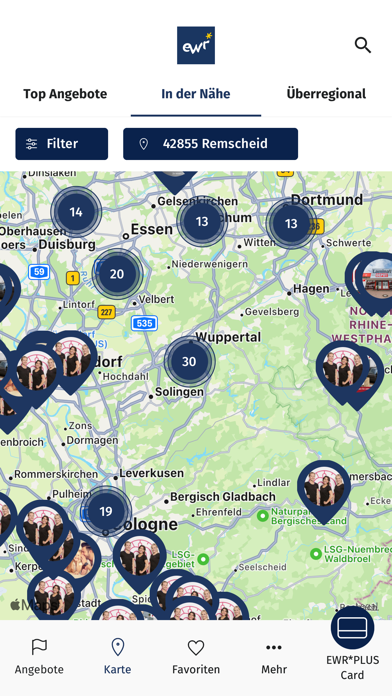 EWR*PLUS Card Screenshot