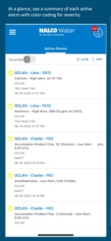 Ecolab Alarm Manager iPhone screenshot