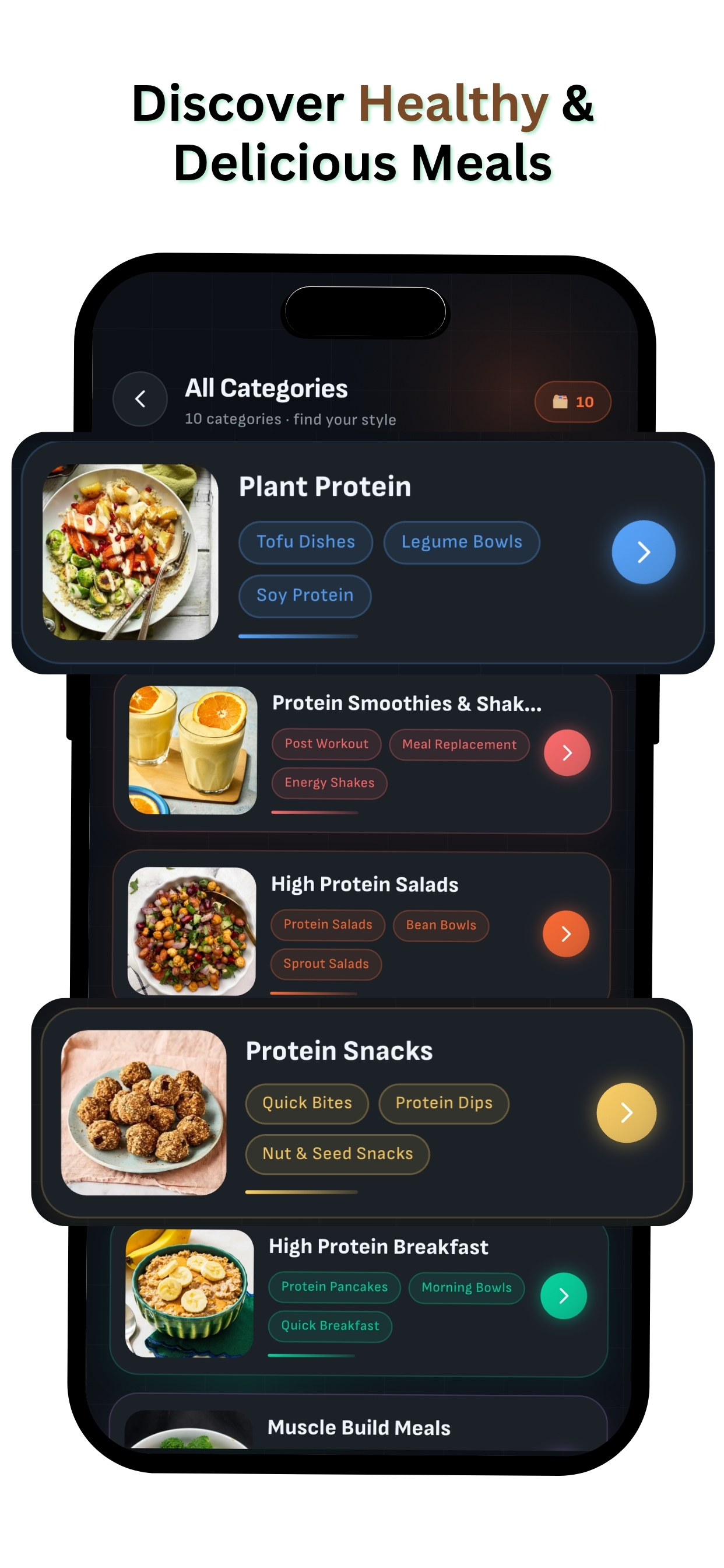 High Protein Recipes & Meals screenshot 3