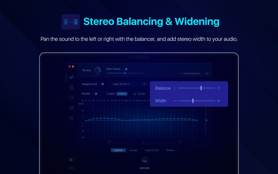 #8. Boom2:Volume Boost & Equalizer (macOS) Podle: Global Delight Technologies Pvt. Ltd