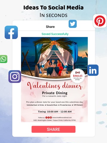 Poster & Flyer Maker : Kriadl iPad screenshot 8
