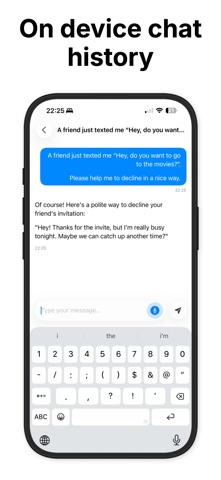 Priobs: Private Offline LLM AI iPhone screenshot