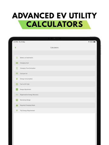Find my evStation iPad screenshot