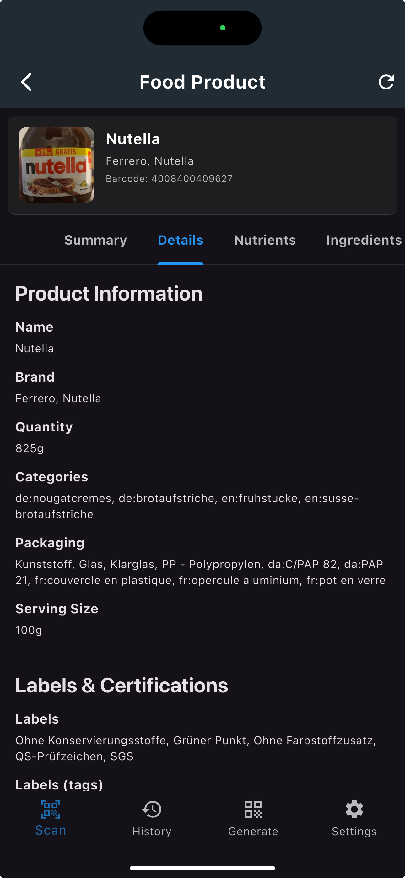 QR-Code Scanner and Generator screenshot 3