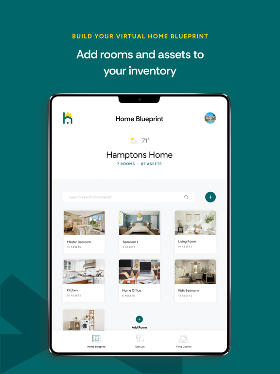 HomeLedger iPad screenshot 1 - Productivity app