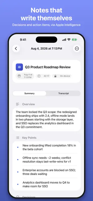 Minute – Meeting Notes screenshot 2