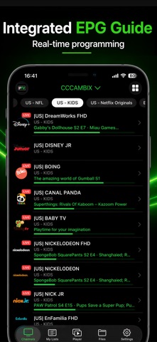 IPTV GREEN PRO iPhone screenshot