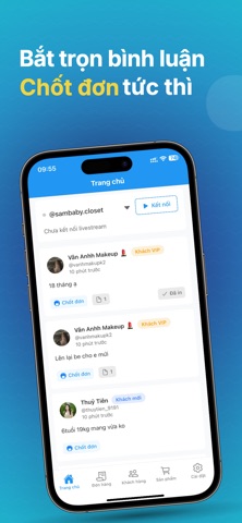 Chốt Đơn Live - In bình luận screenshot