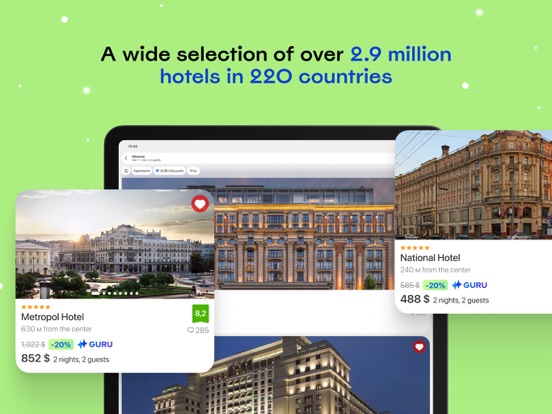 Ostrovok – Book a Hotel iPad screenshot 4 - Travel app