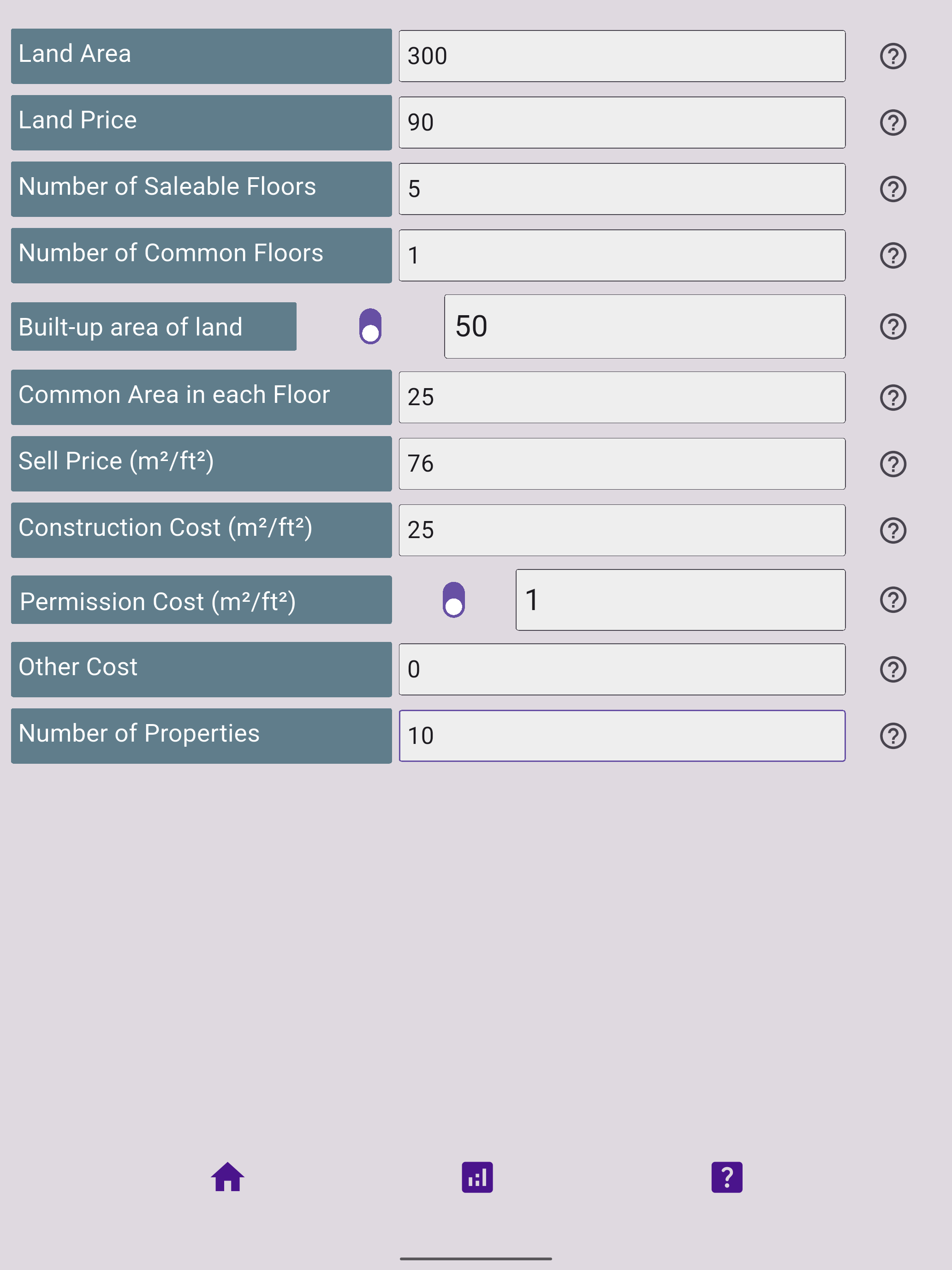 Construction Profit Calculator