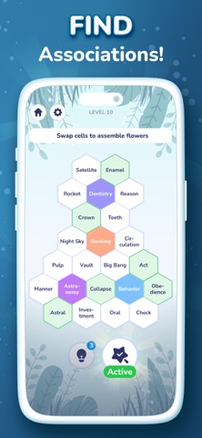 Hexa Words: Match Associations iPhone screenshot