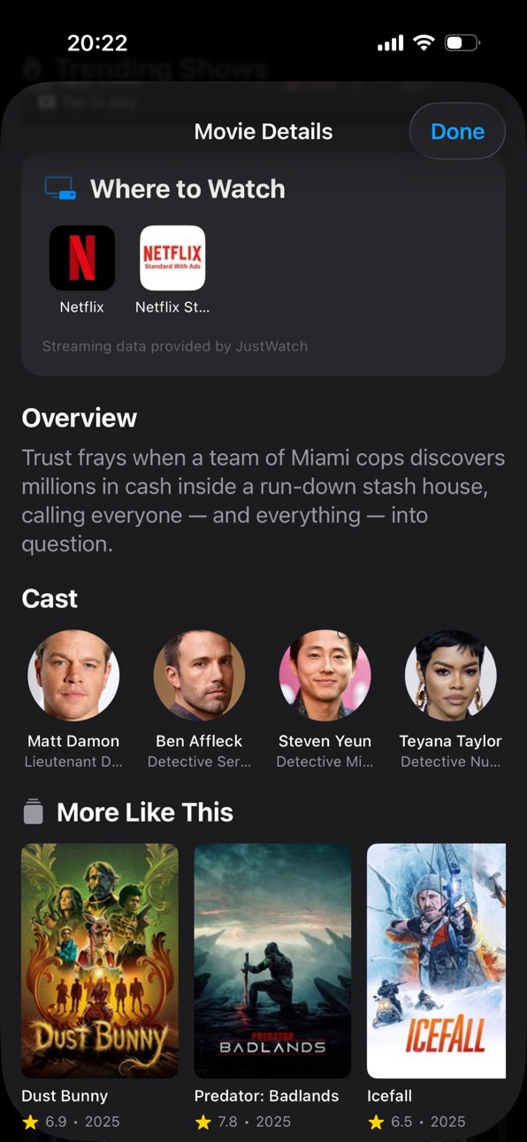 iPhone screenshot