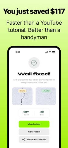 EZAFYX: Wall Repair AI iPhone screenshot