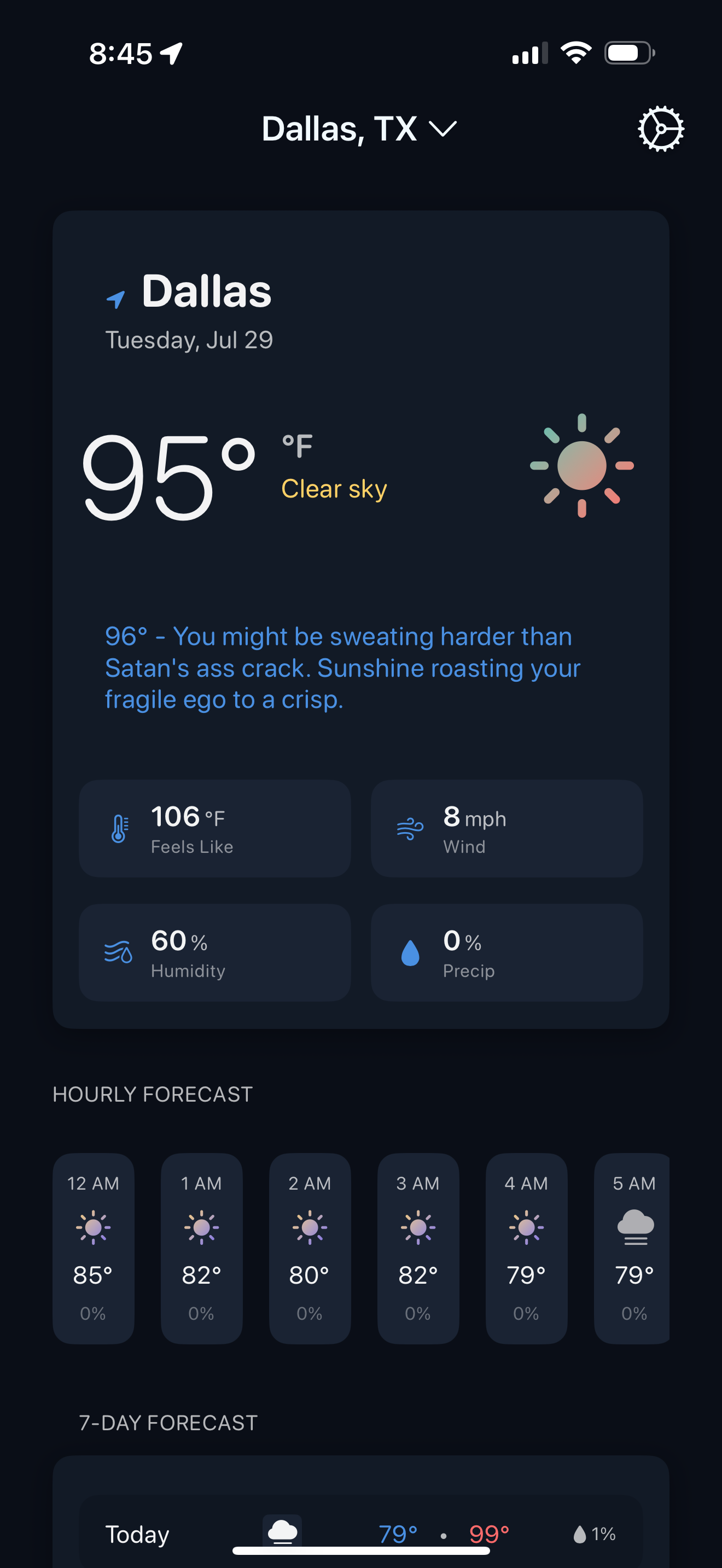 Snarky Weather