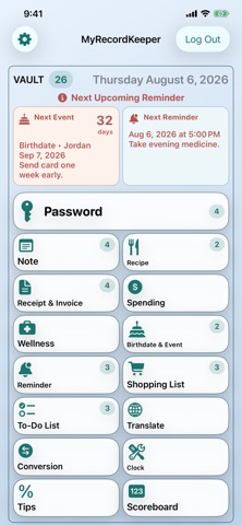 MyRecordKeeper Vault Screenshot 1 of 9