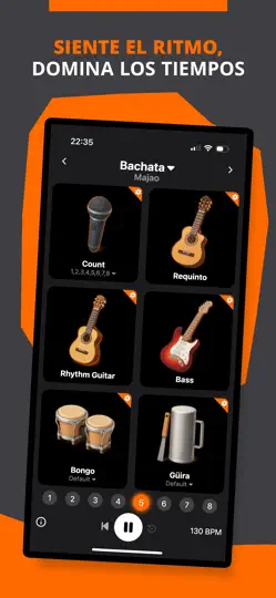 Captura de pantalla de Bachata Ritmos - BeatLab en iPhone 1
