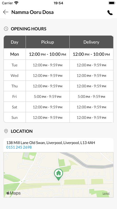 Namma Ooru Dosa Liverpool Screenshot