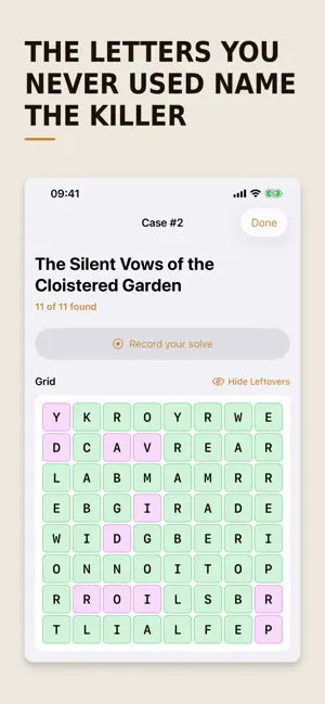 MurdSearch: Murder Word Search screenshot 3