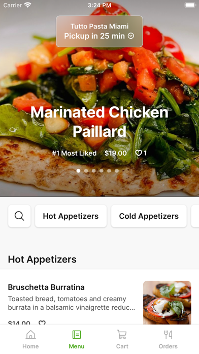 Tutto Pizza & Pasta iPhone screenshot 2 - Food & Drink app