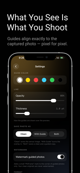 PhiFrame – Composition Camera Screenshot 4 of 4