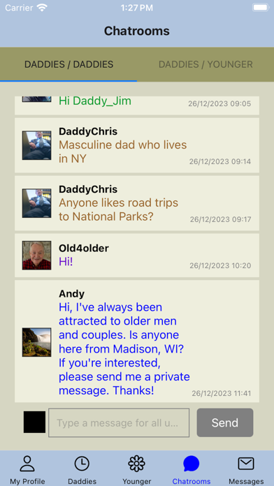 Screenshot #2 pour Gay Older Men Chat