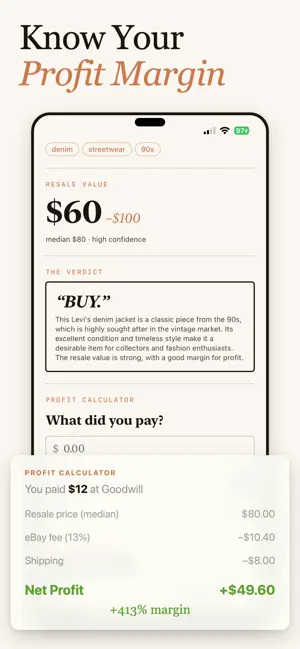 ThriftCheck: Vintage Resale AI screenshot 3