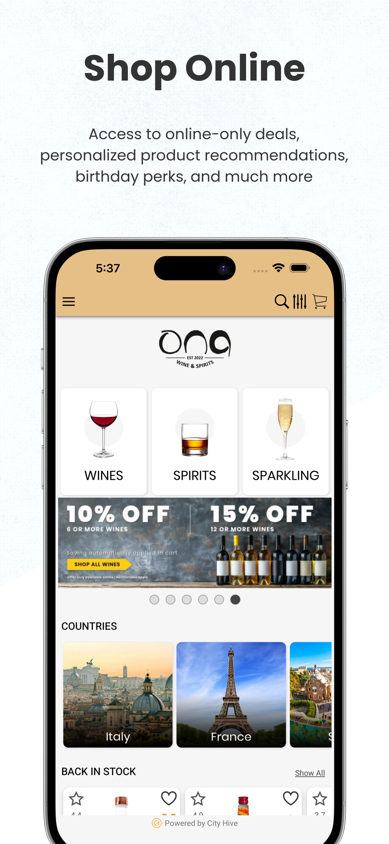 Ona Wine & Spirits screenshot 1