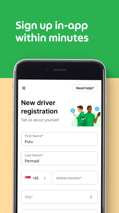 Grab Driver: App For Partners iPhone Screenshot 2