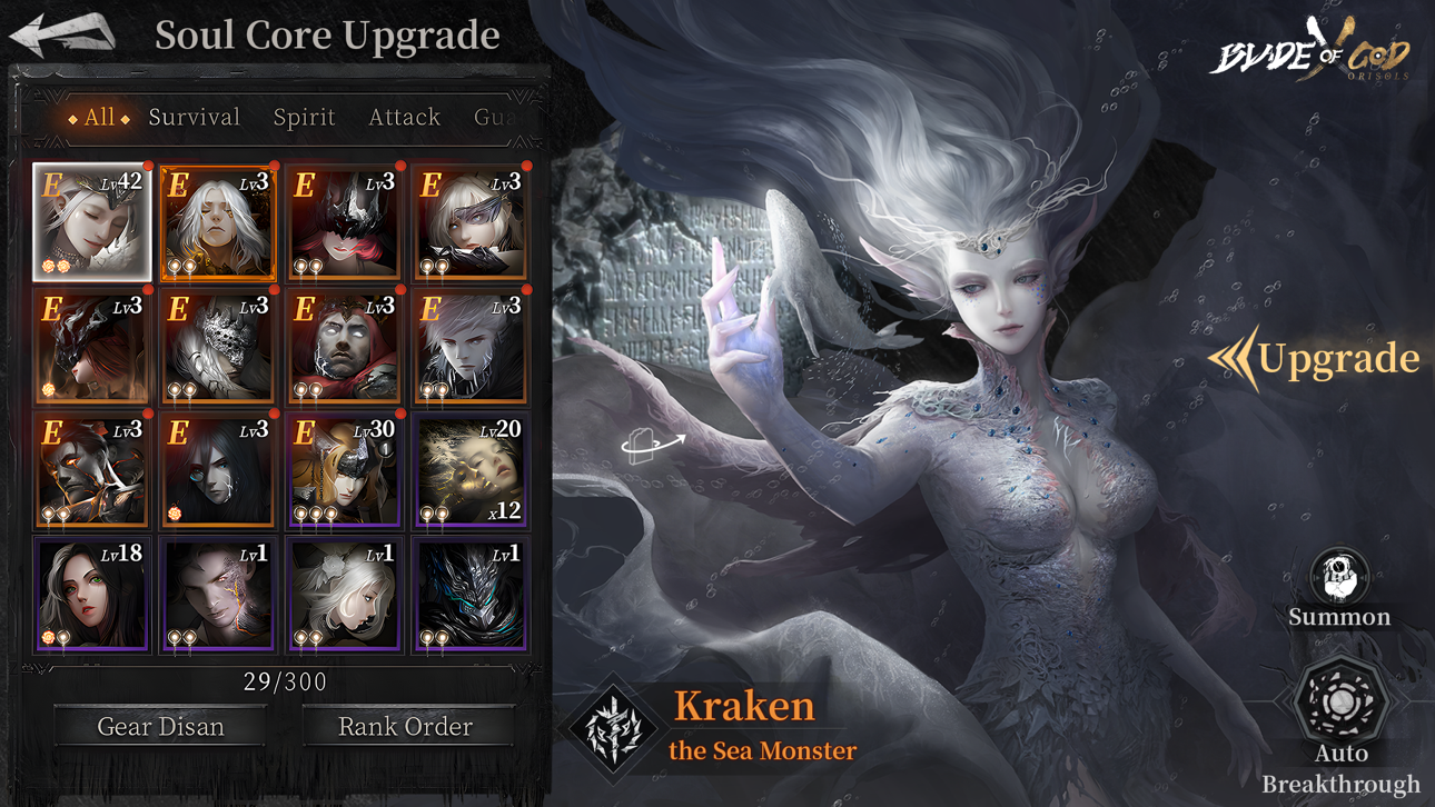 Blade of God X: Orisols iOS Mod IPA screenshot 10 - iOS game interface