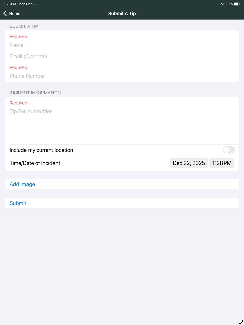 iPad screenshot
