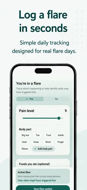 Gout Flare Tracker screenshot 4
