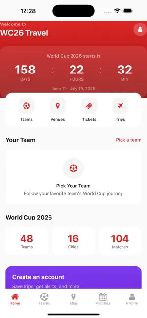 Football 2026 Travel screenshot 1