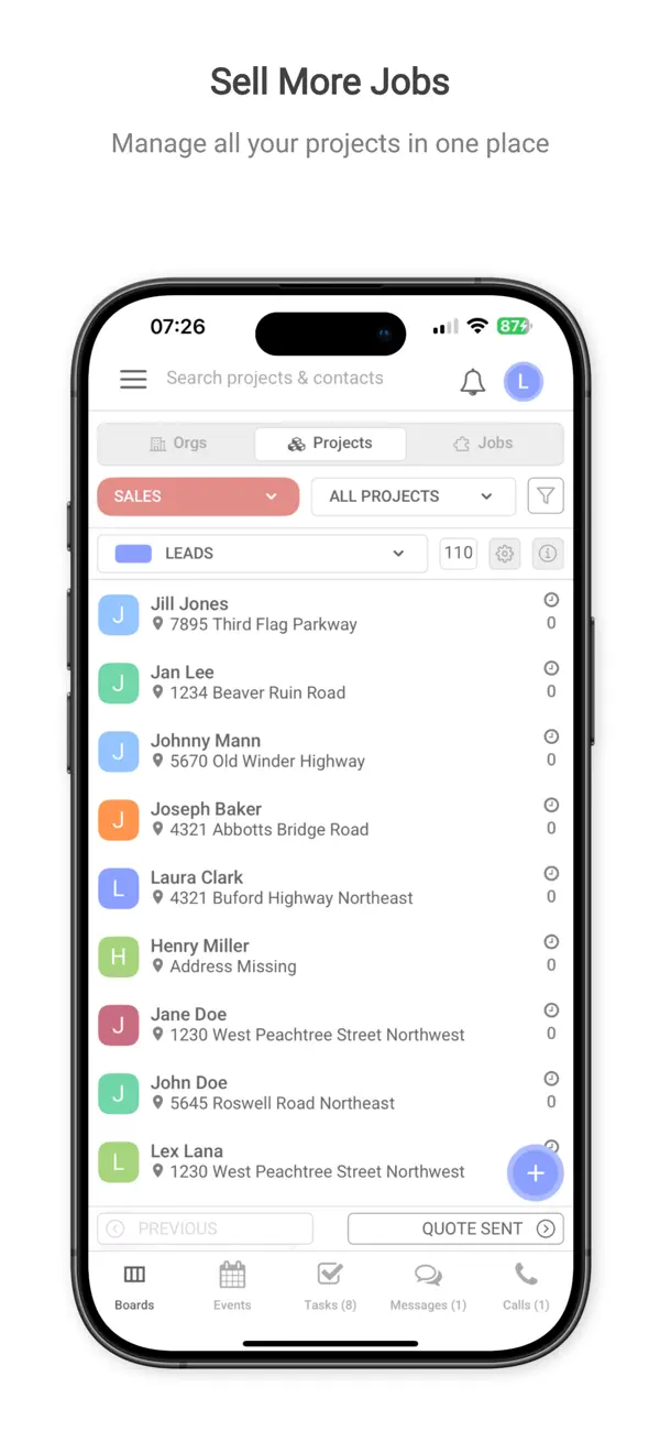 Screenshot #1 pour ProLine App