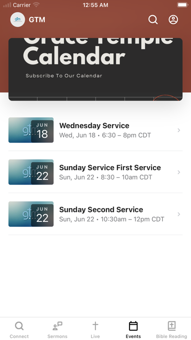 Grace Temple Ministries Screenshot