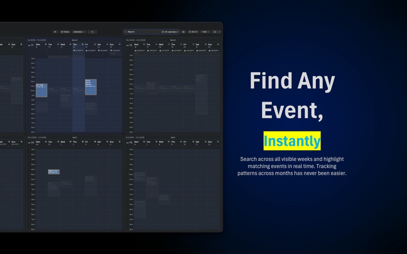 MultiWeek - Calendar screenshot