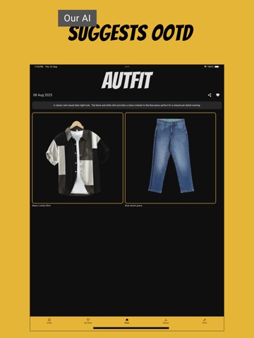 Autfit - Fashion AI Assistant iPad screenshot