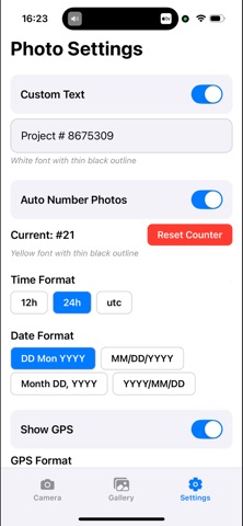 Simple Geo Camera screenshot