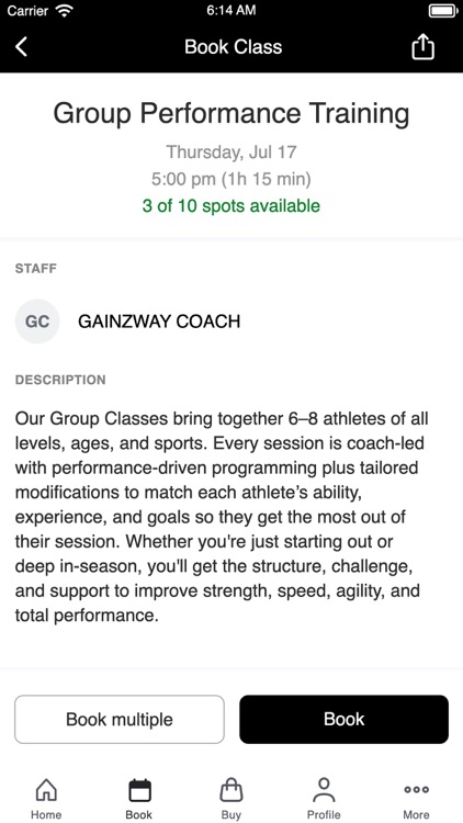 Gainzway Performance Training