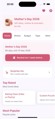 Mother’s Day 2026 Gift Ideas iPhone screenshot